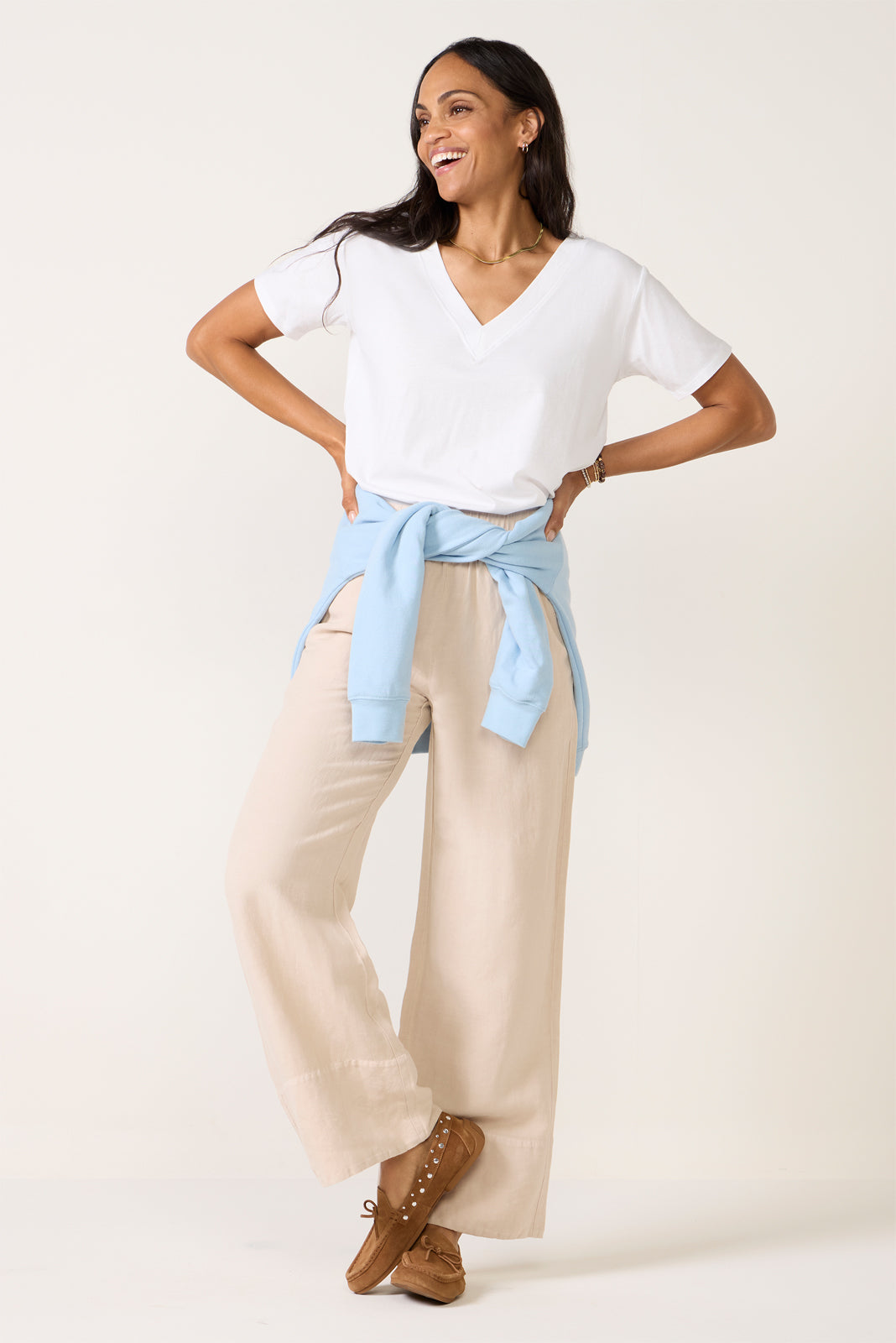 Linen Wide Leg Pant