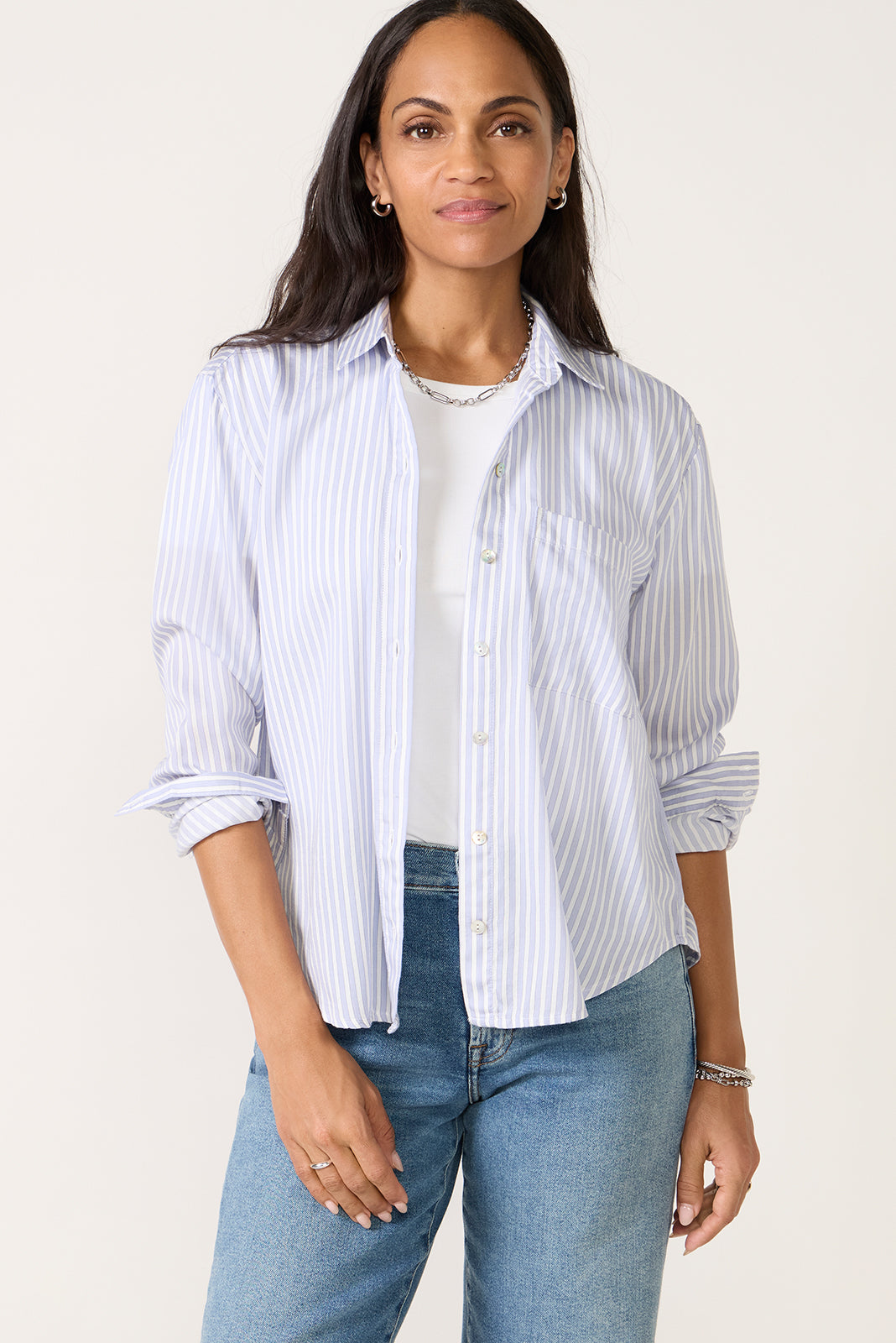 Button Down Stripe Shirt