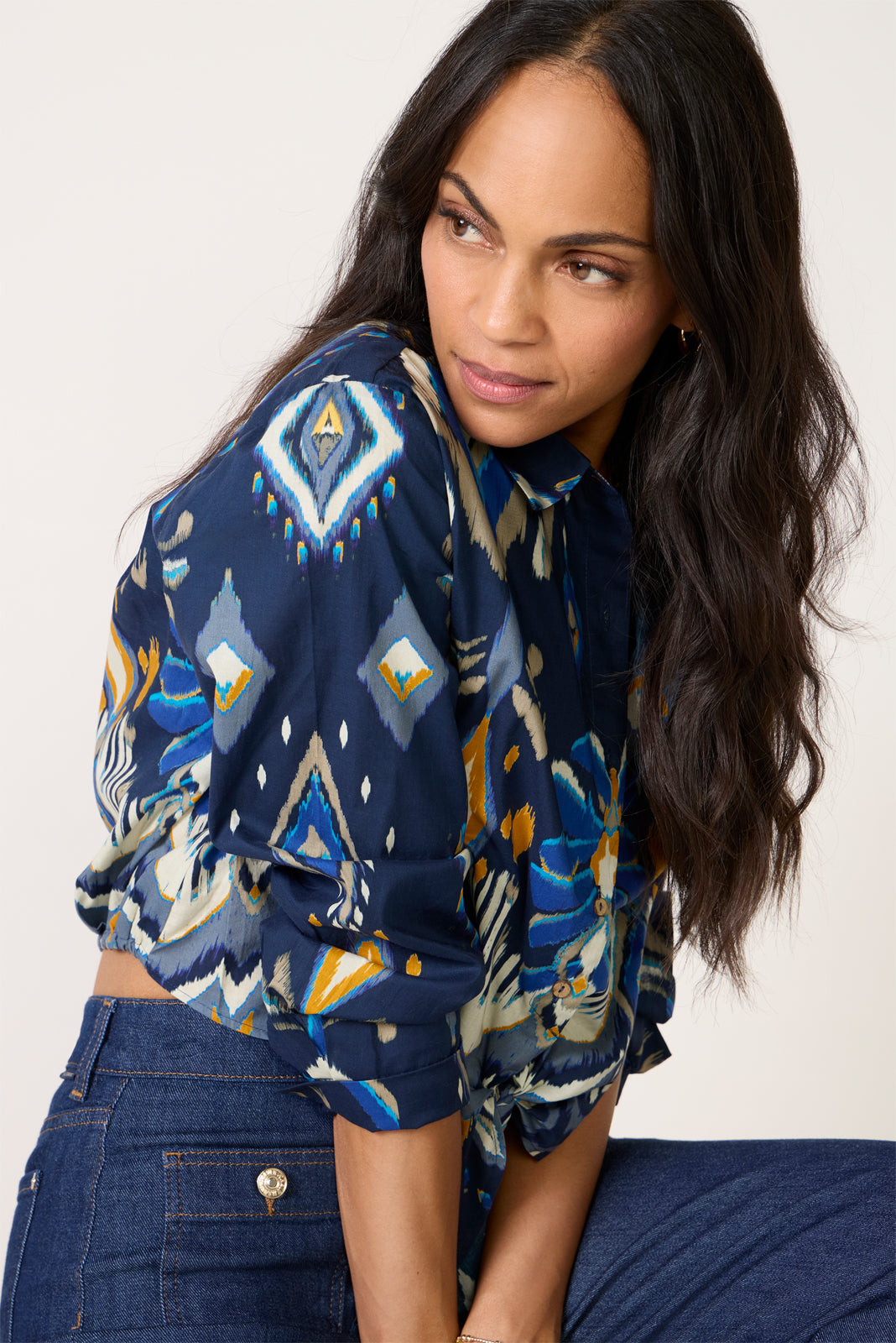 Kayla Tie Front Shirt