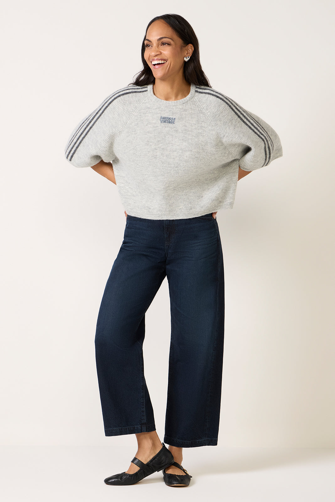 Vitow Elbow Sleeve Sweater
