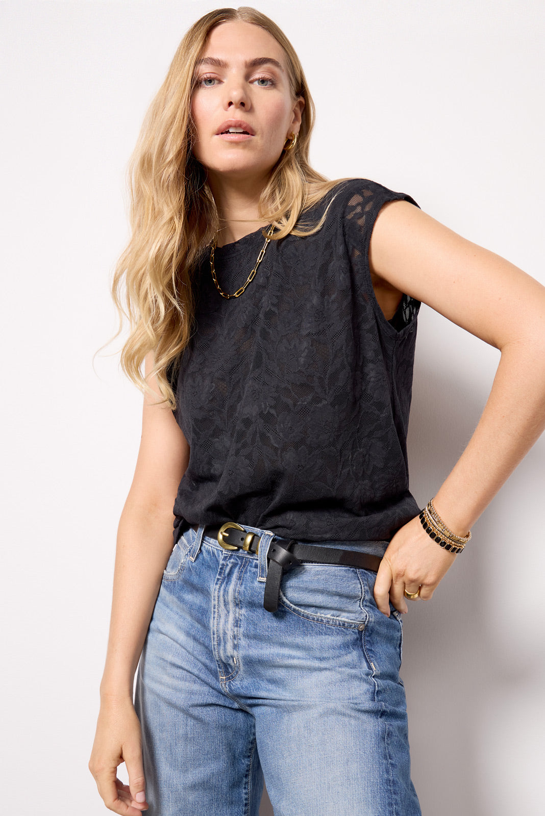 Indy Lace Muscle Top