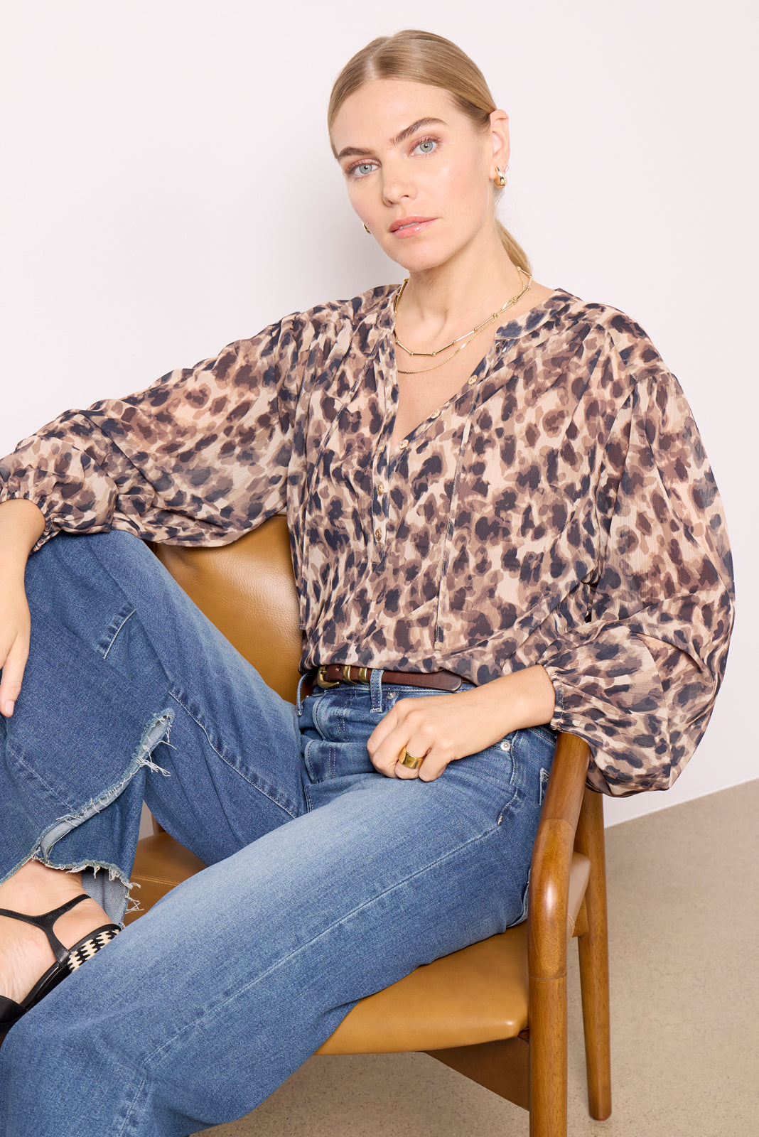 Lexi Leopard Blouse