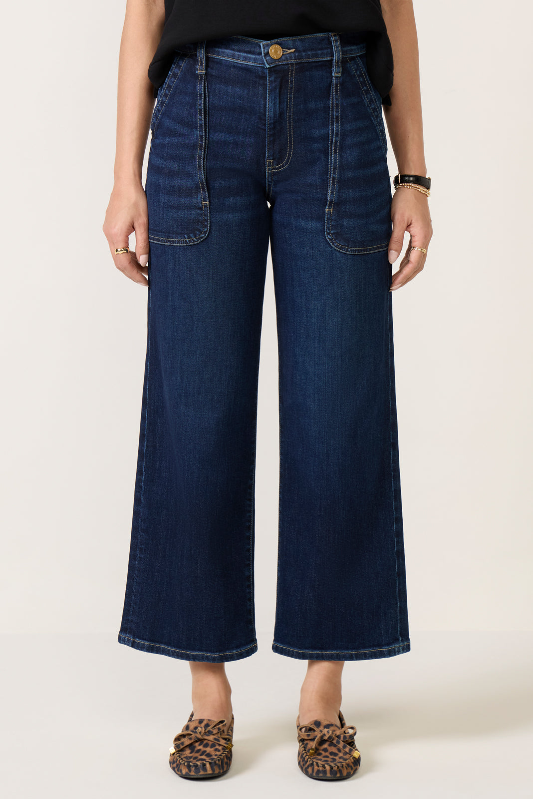 Petite Avery Pork Chop Pocket Straight Jean
