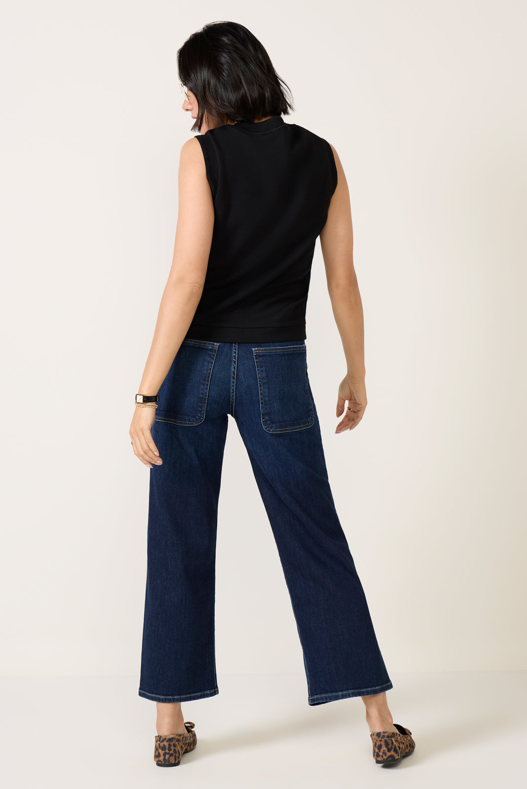 Petite Avery Pork Chop Pocket Straight Jean