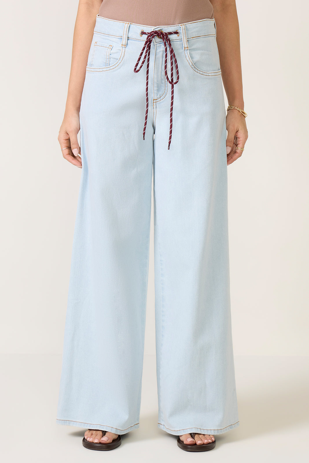 Petite Maya Wide Leg w Tie Waist
