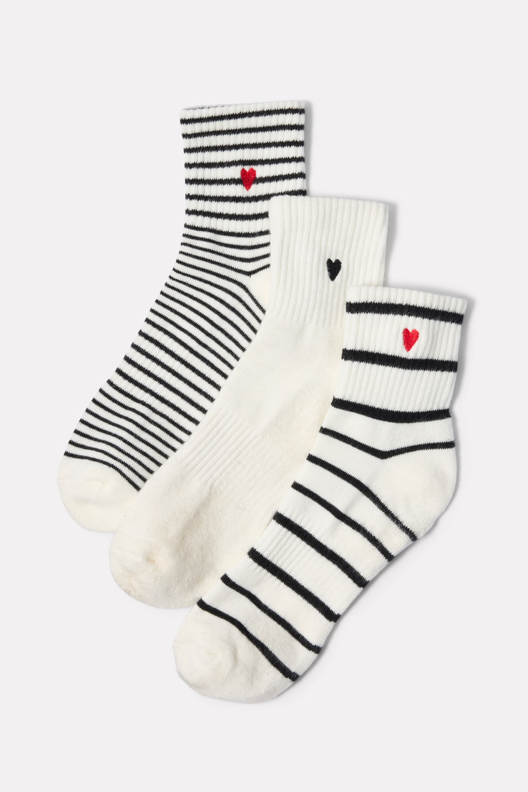 Quarter Heart Sock Pack