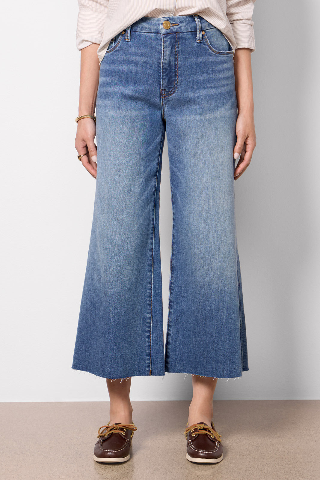 Petite Meg Wide Leg Raw Hem