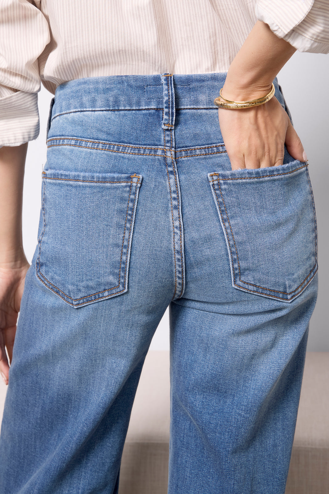 Petite Meg Wide Leg Raw Hem