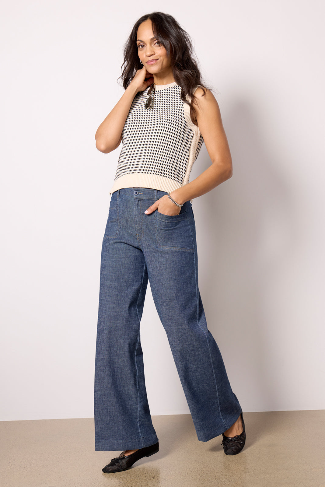 Joelle Stretch Linen Trouser