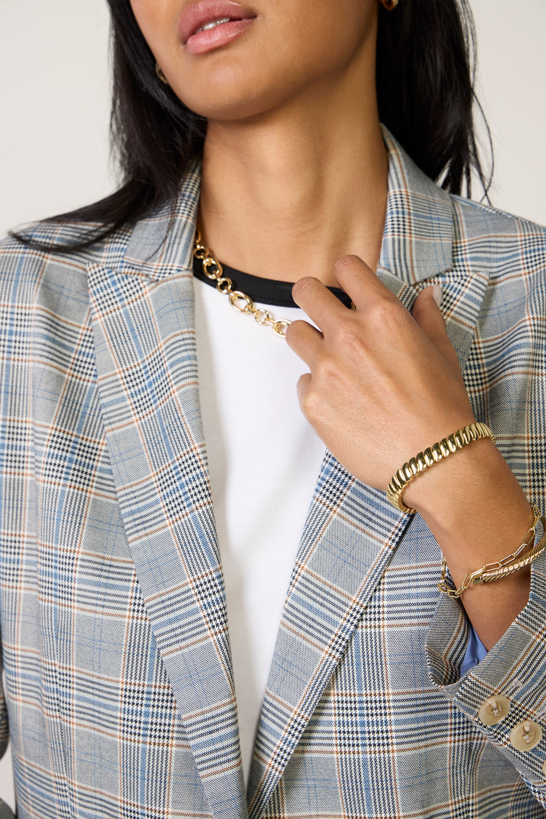 Marcia Plaid Blazer