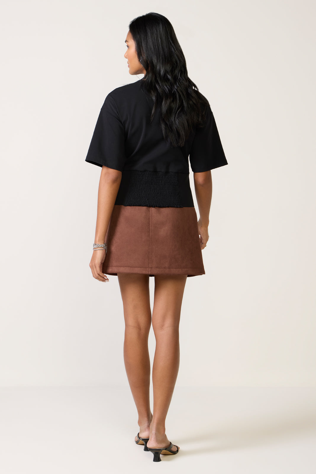 Claudia Suede Mini Skirt