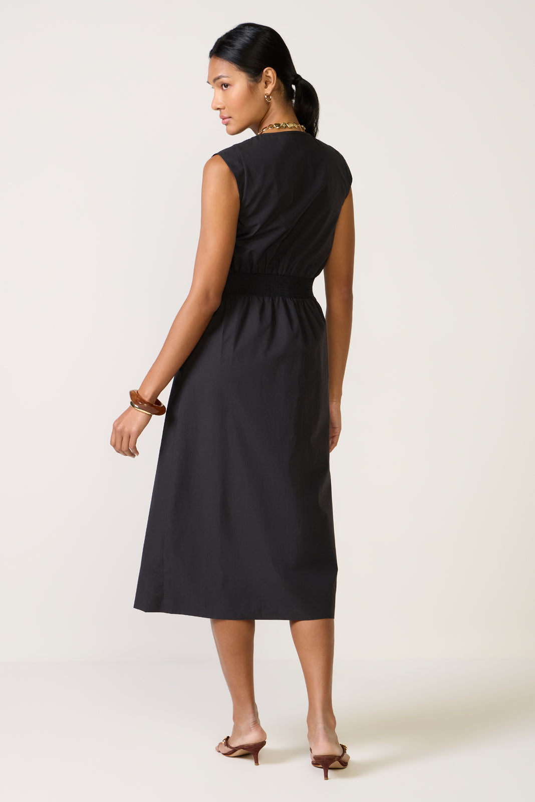 Laurel Zip Front Midi Dress