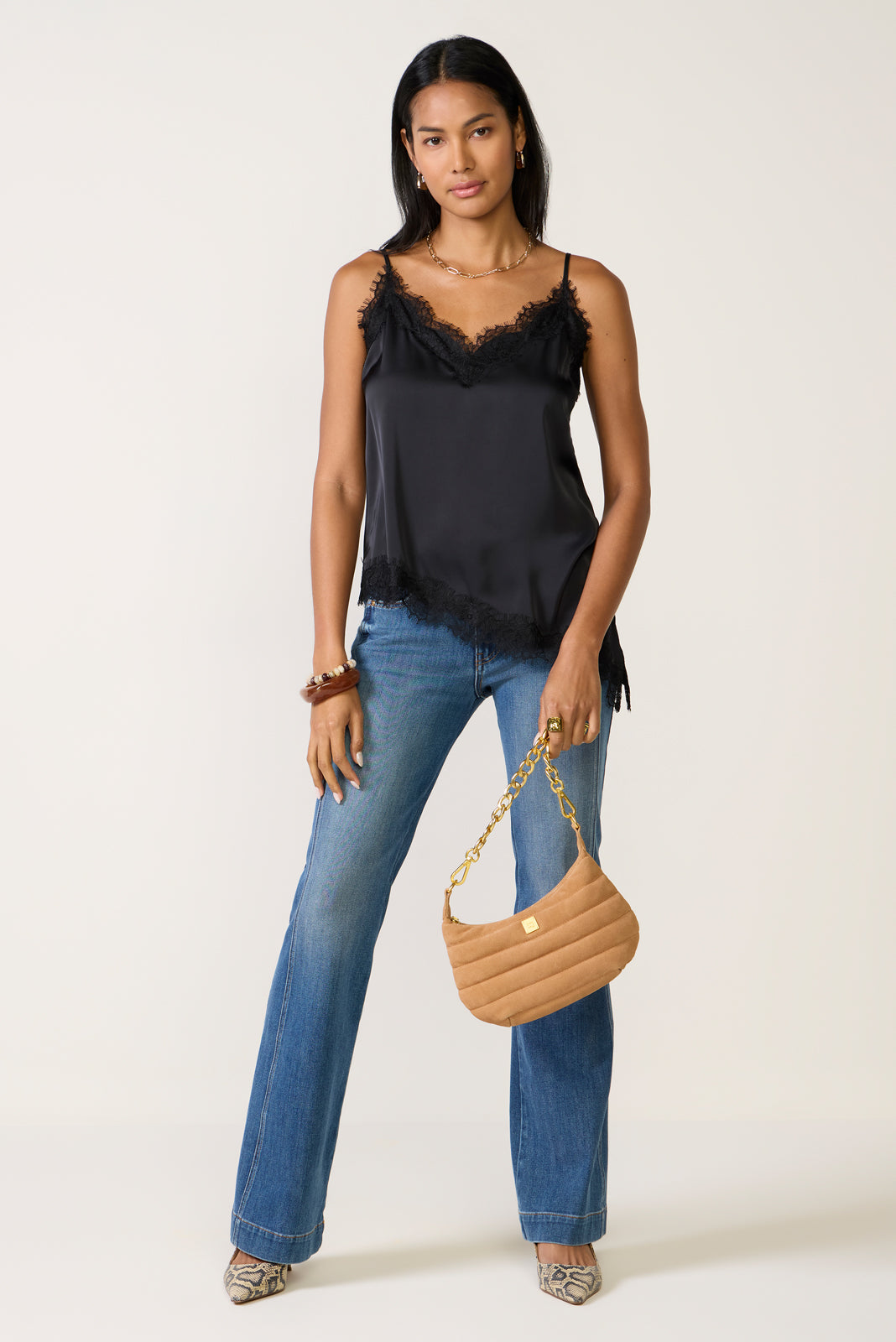 Dawn Asymmetrical Lace Cami