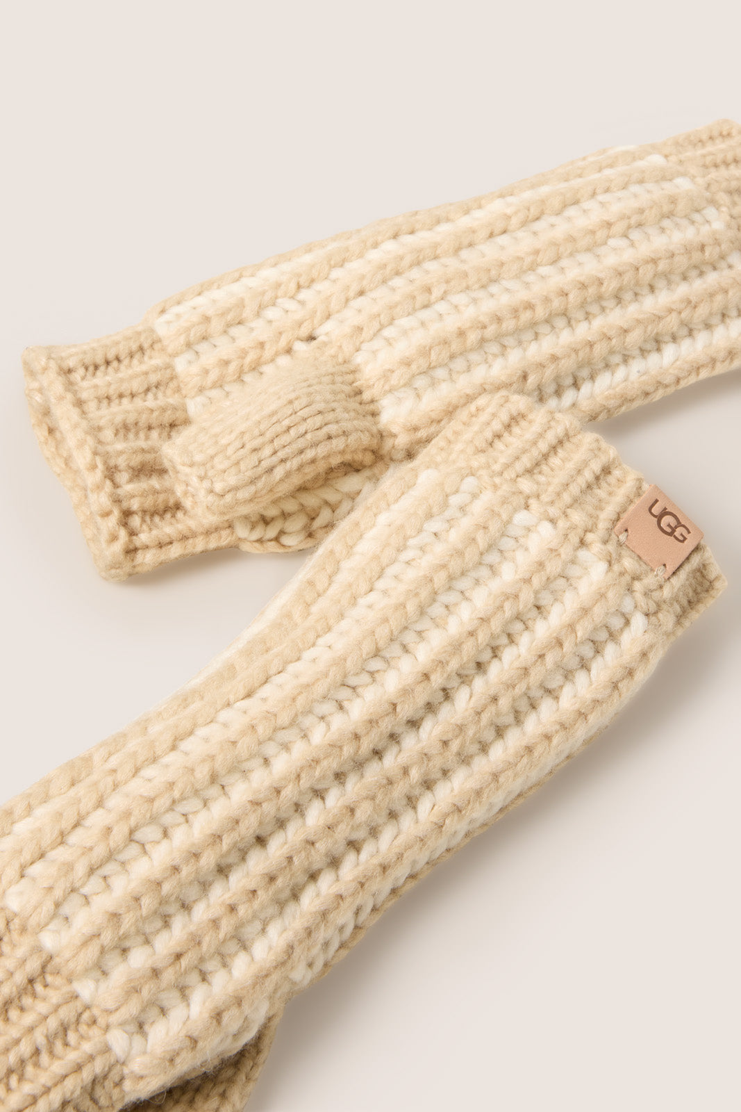 Chunky Plaited Fingerless Gloves