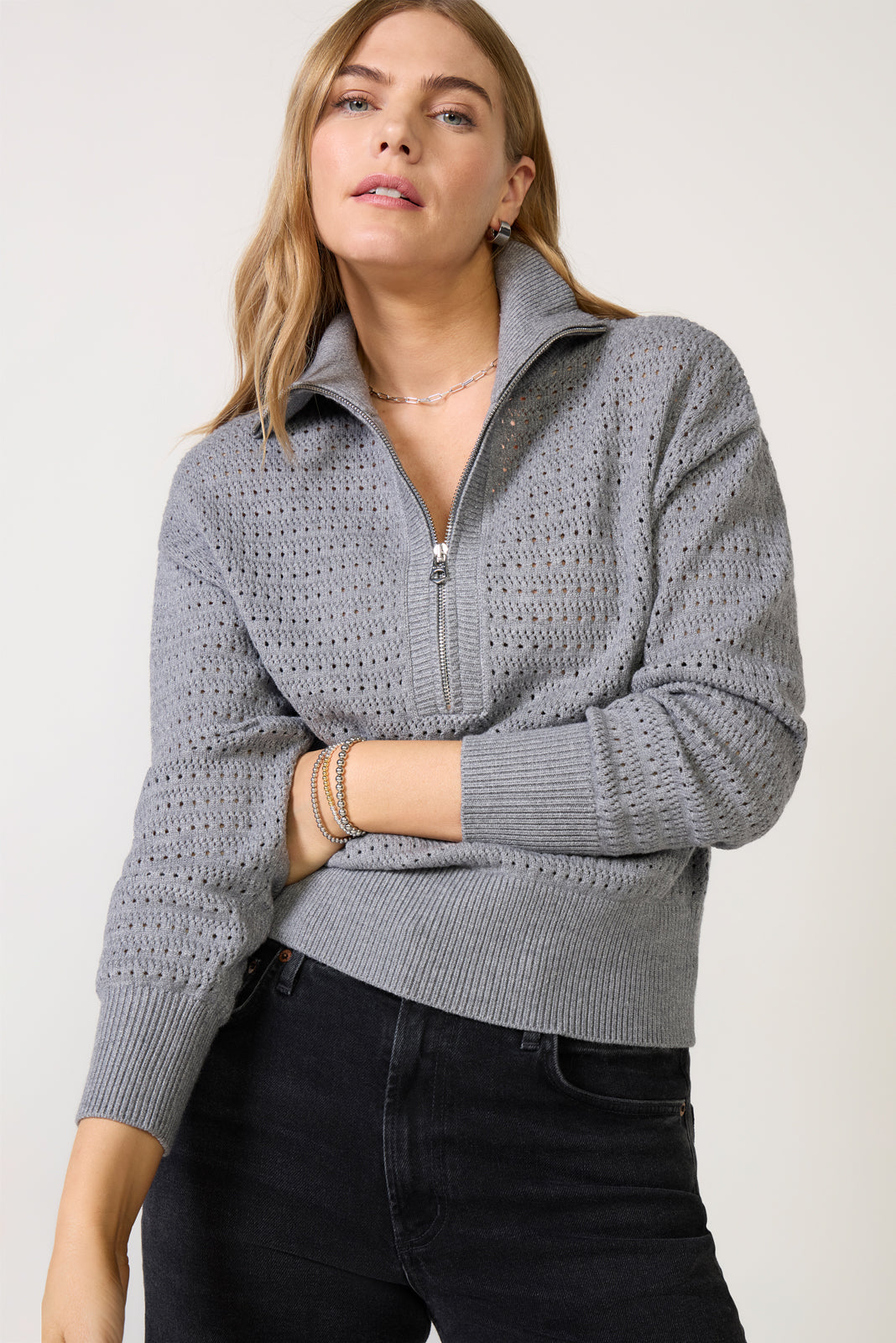 Darla Half Zip Knit