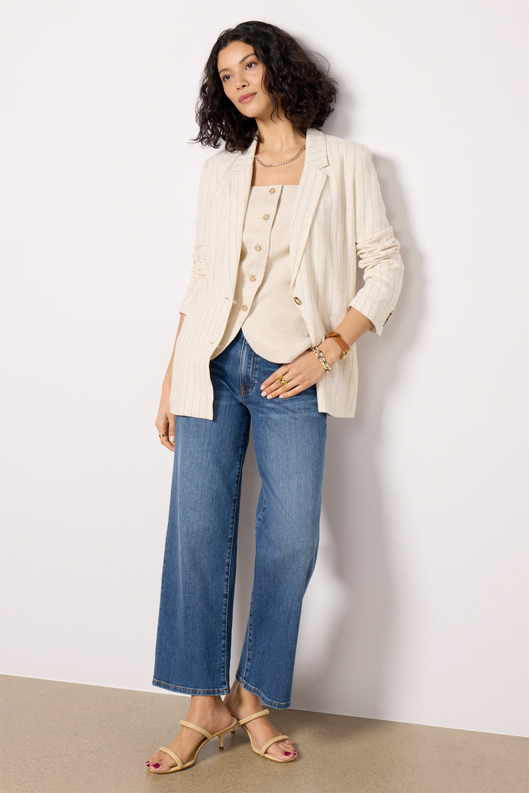 Livingston Pinstripe Blazer