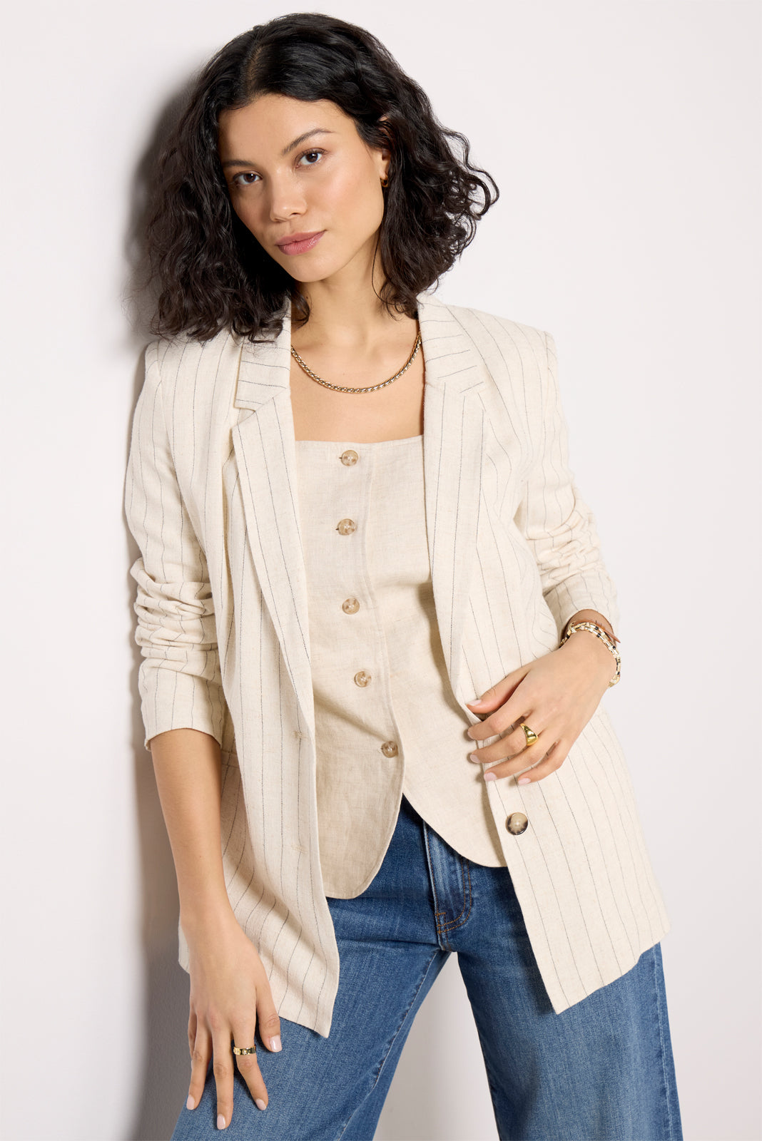 Livingston Pinstripe Blazer