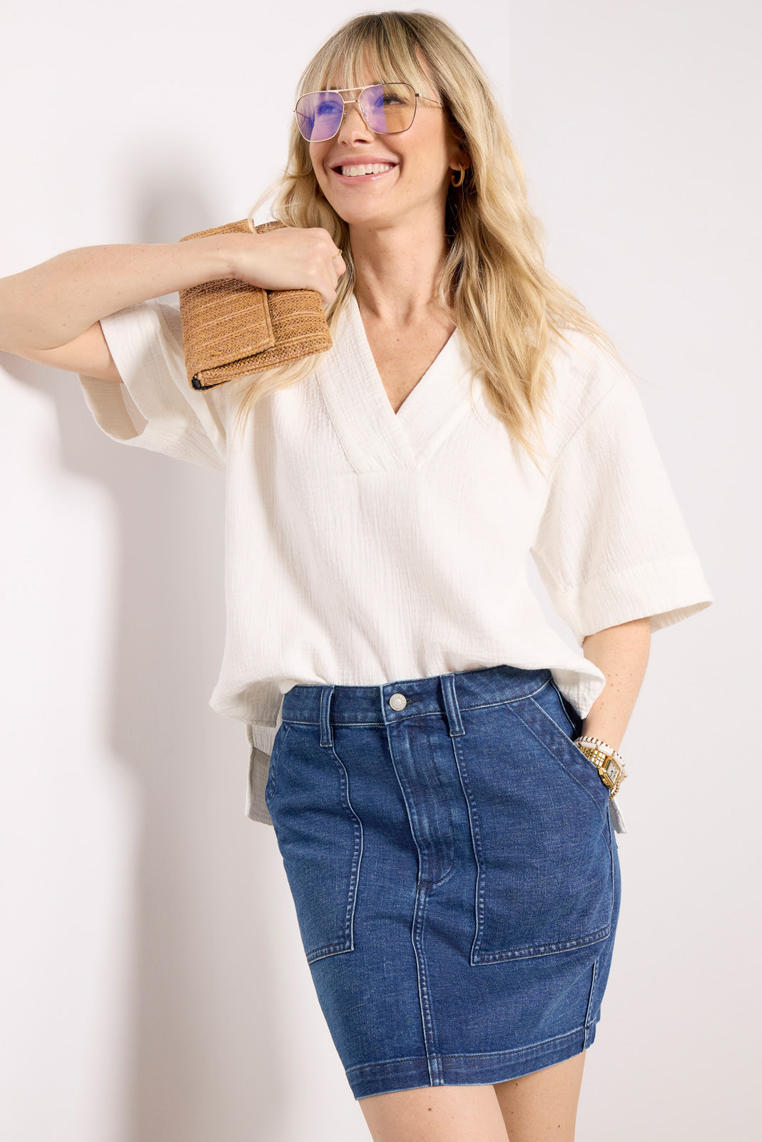 Dune Cotton Gauze Popover