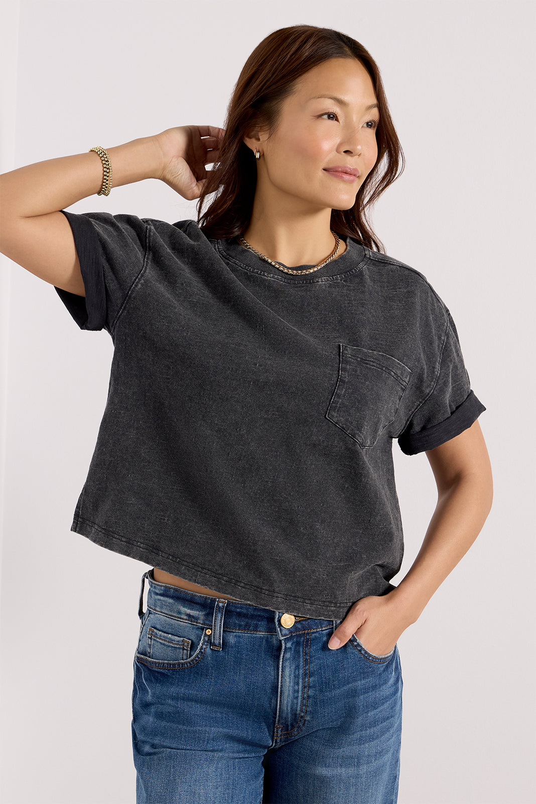 Elsy Slub Pocket Tee