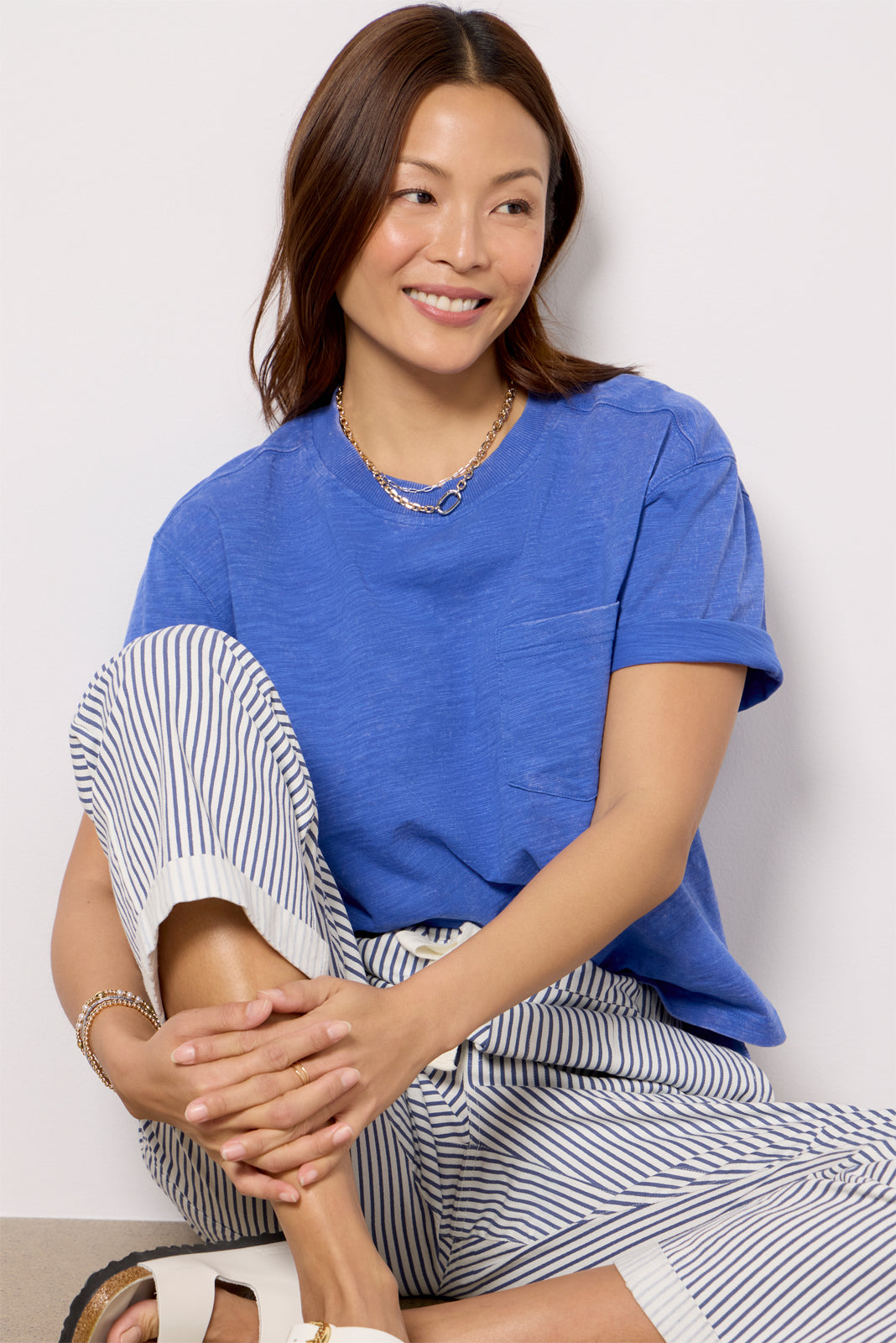 Elsy Slub Pocket Tee