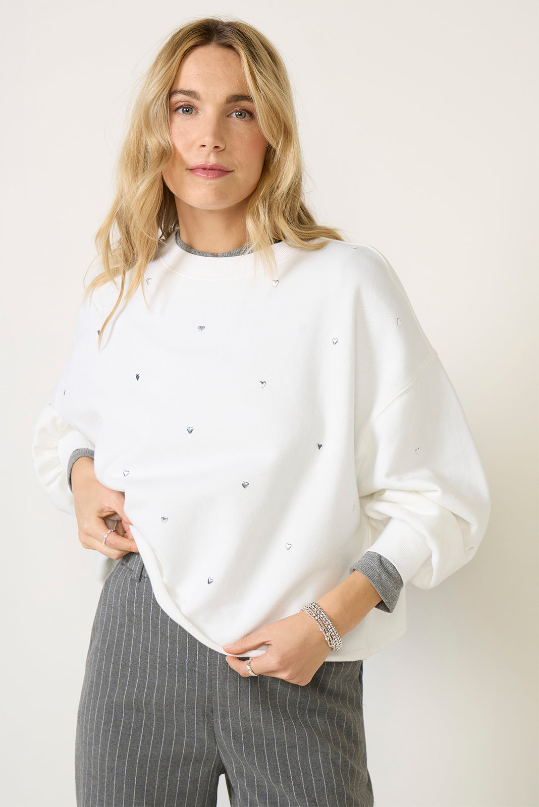 Liv Heart Stud Sweatshirt