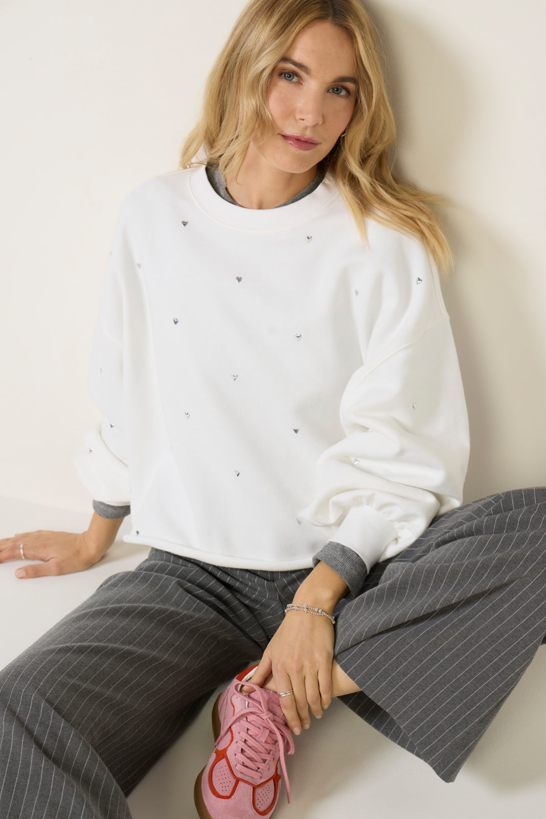 Liv Heart Stud Sweatshirt