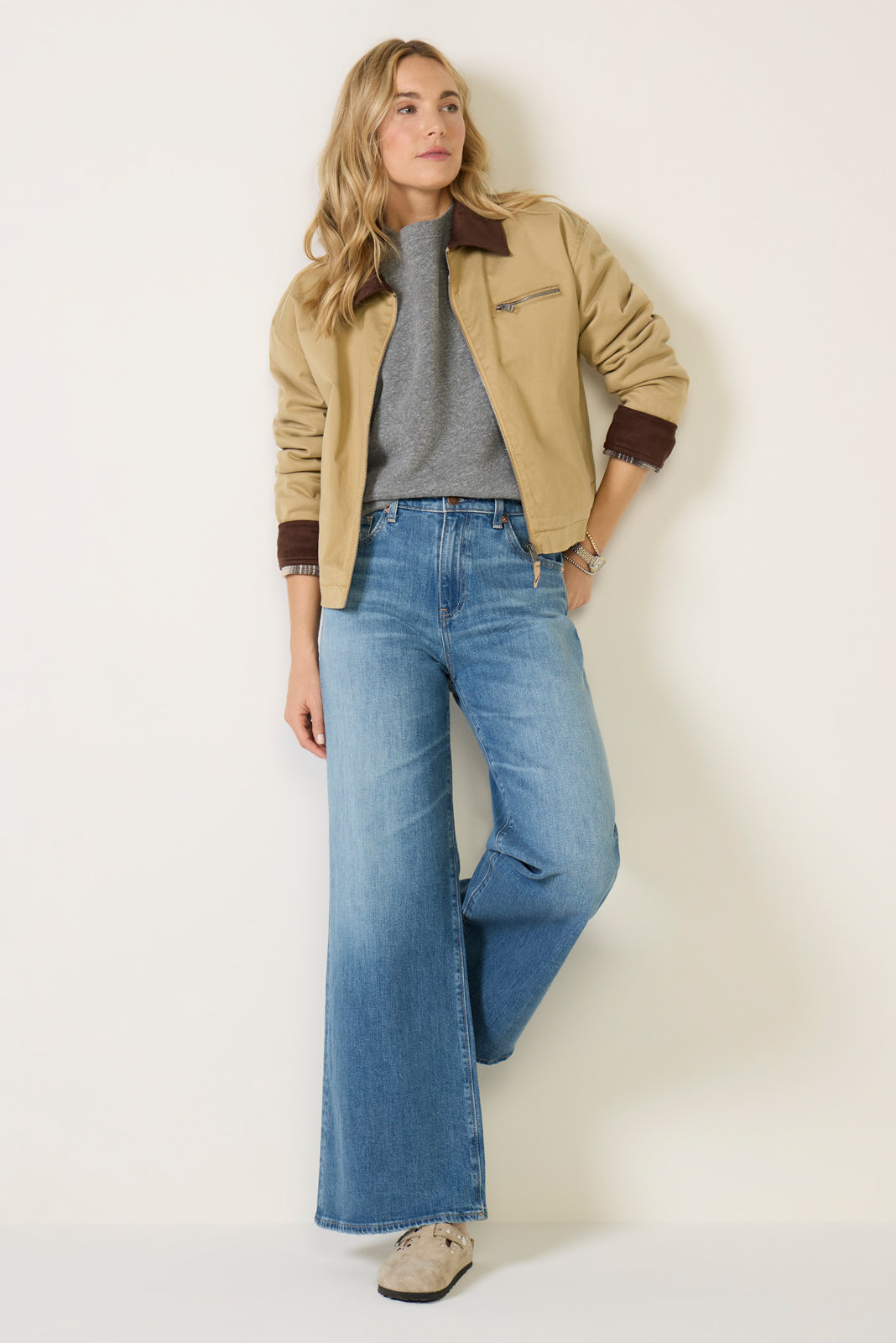 Saige Wide Leg 31` Jean