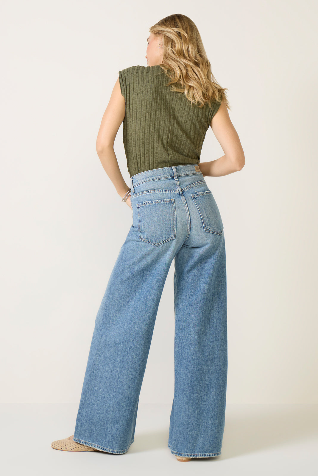 Joss Wide Leg Fray Outseam