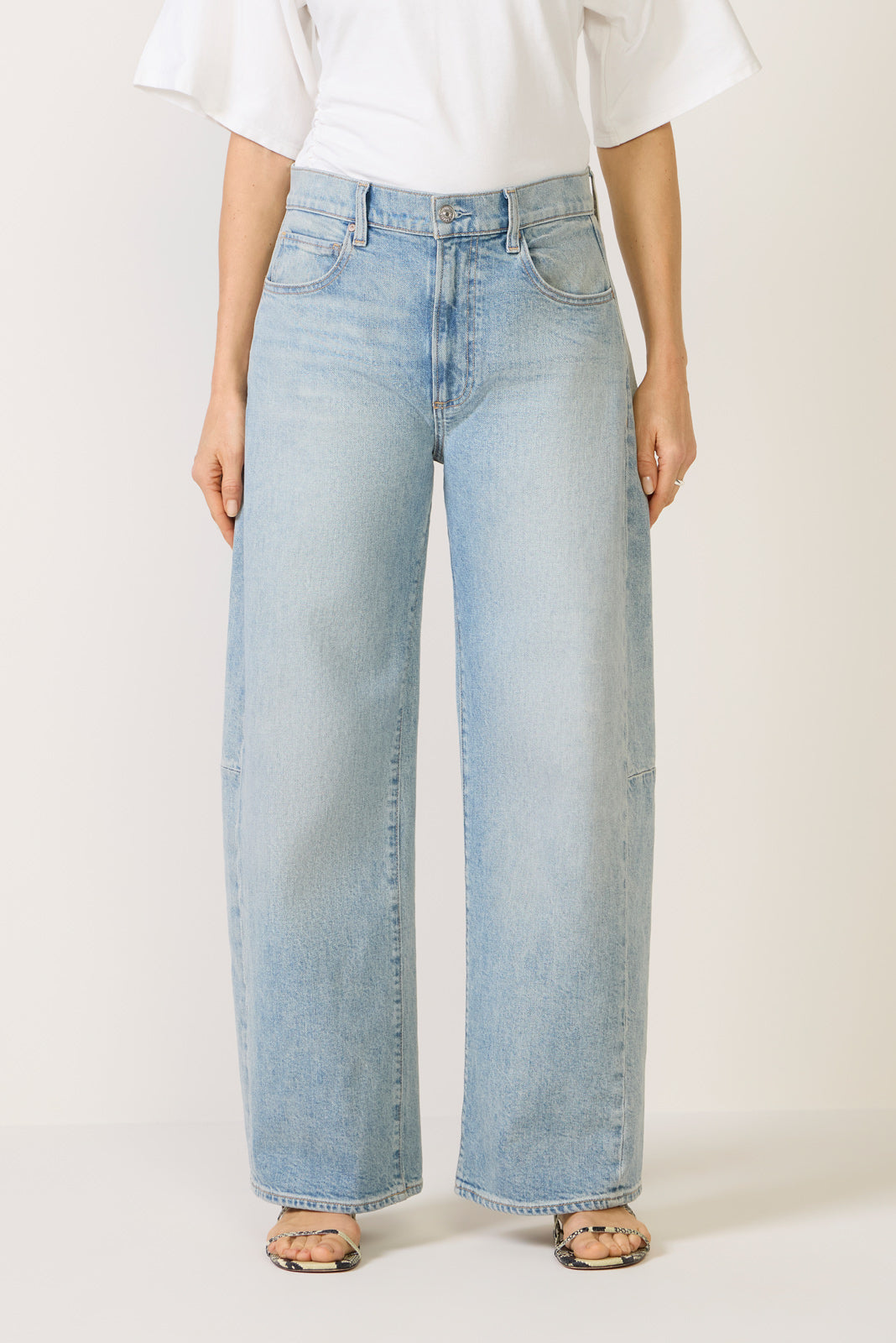 Arellia Skimmer W Outseam Panels Barrel Jean