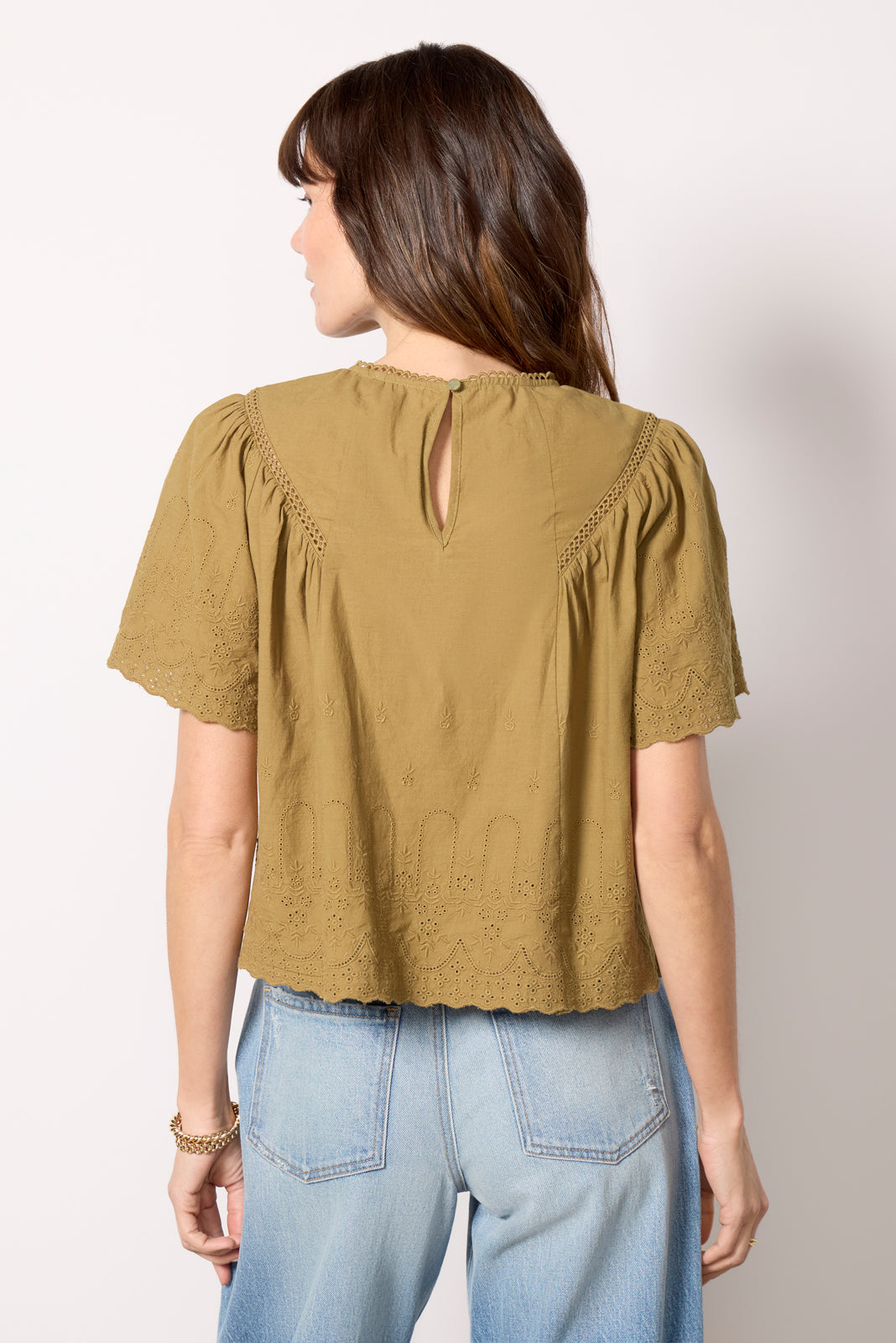 Faye Eyelet Detail Blouse