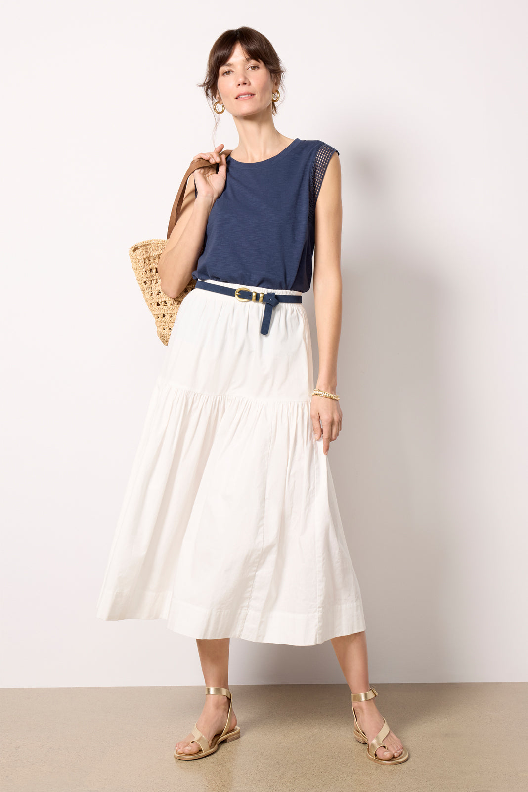 Penelope Eyelet Trim Tank