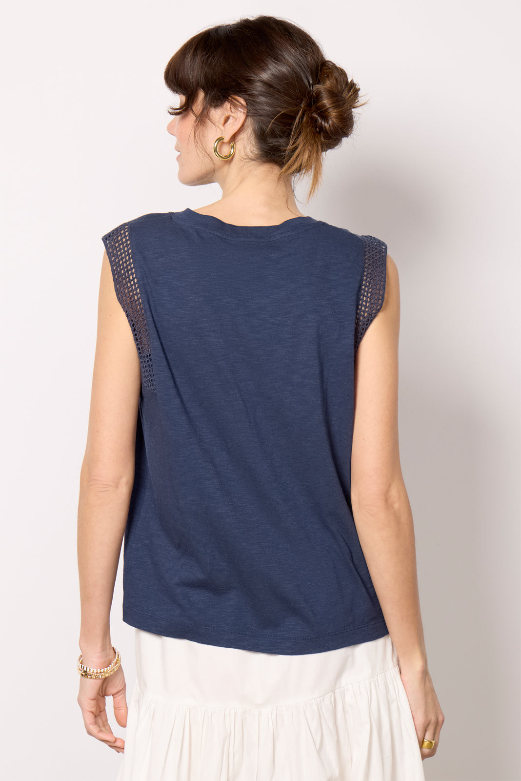 Penelope Eyelet Trim Tank