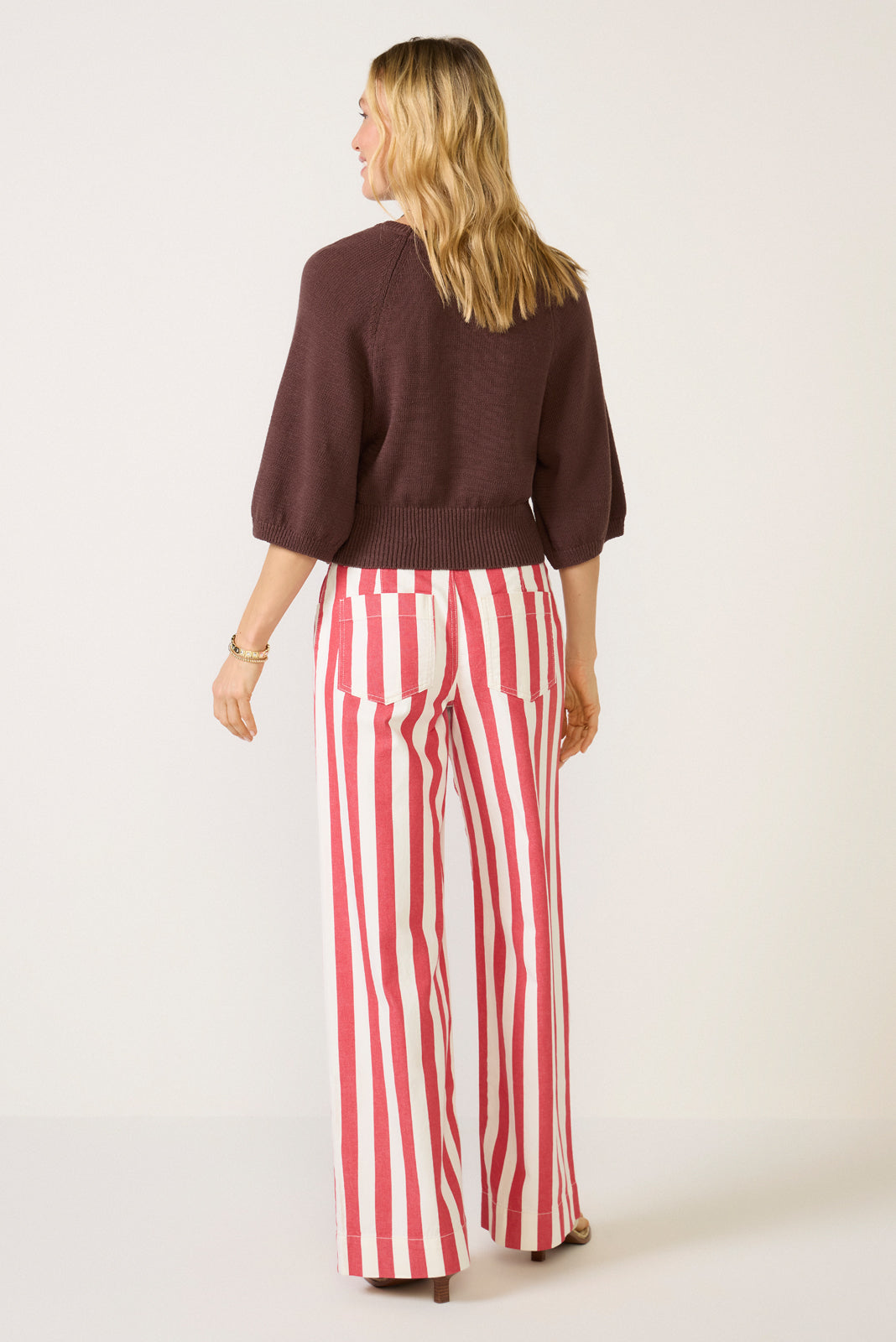 Maker Wide Leg Stripe Pant