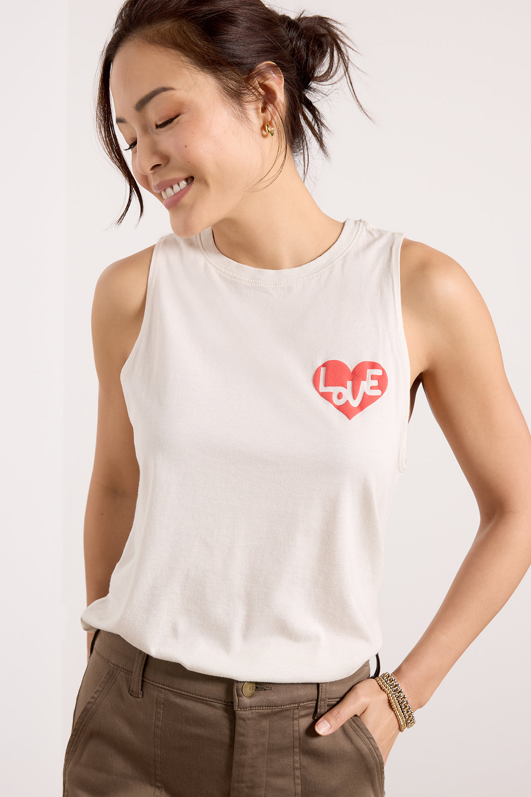 Heart Jade Muscle Tank