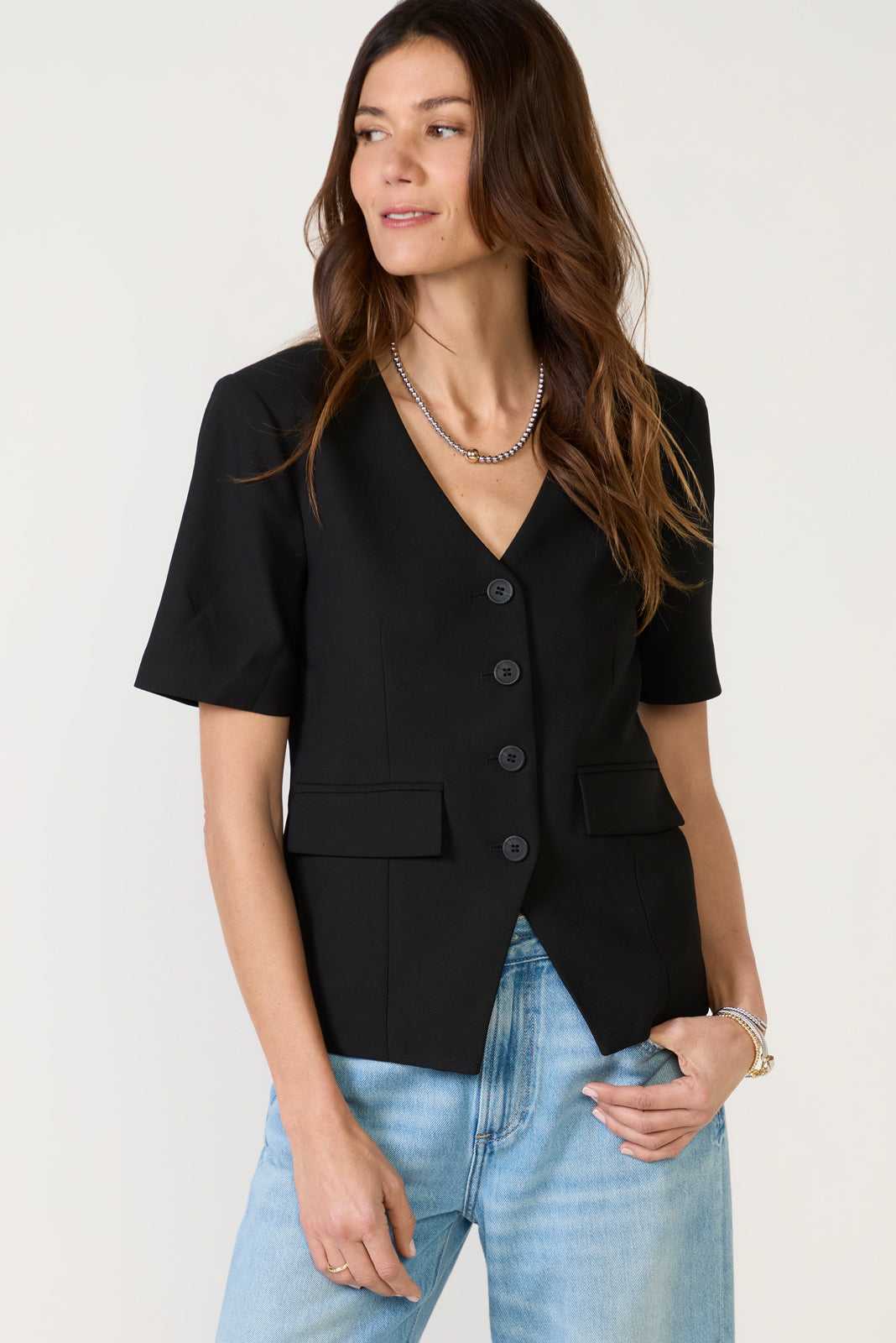 Sophia Short Sleeve Blazer
