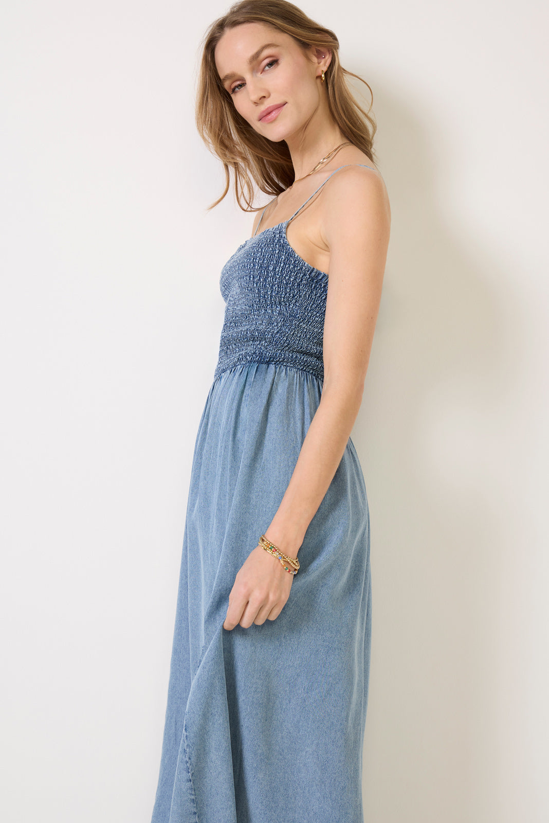Bayside Chambray Maxi Dress