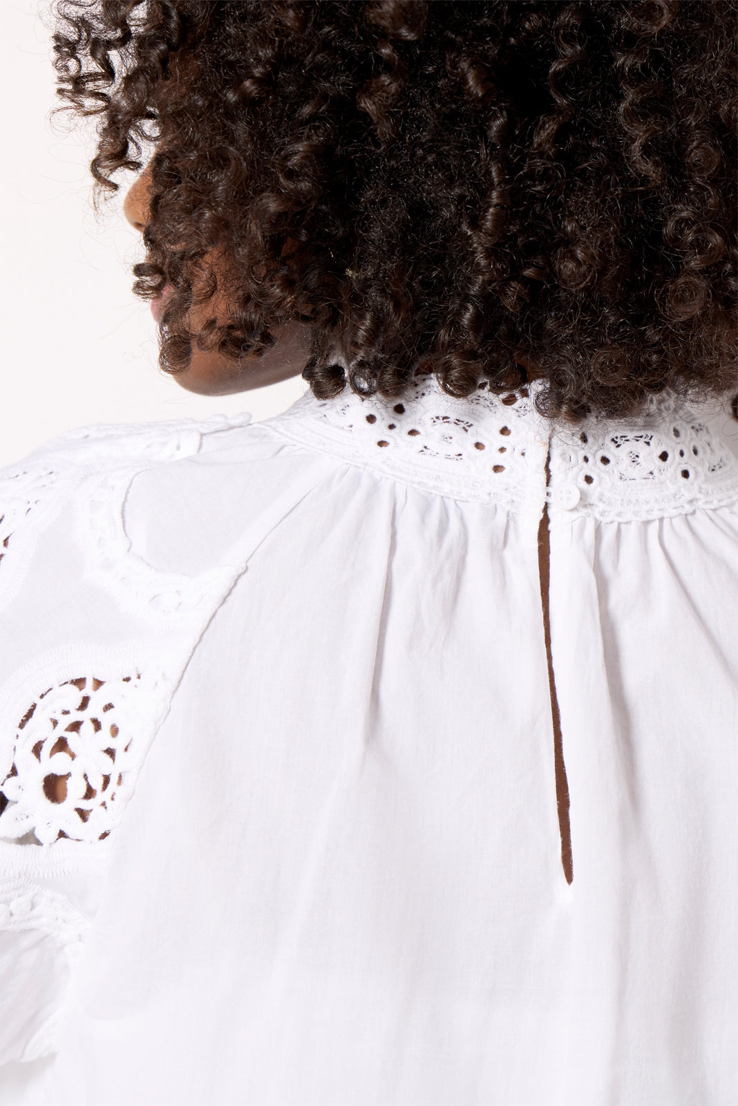 Lace Popover Blouse
