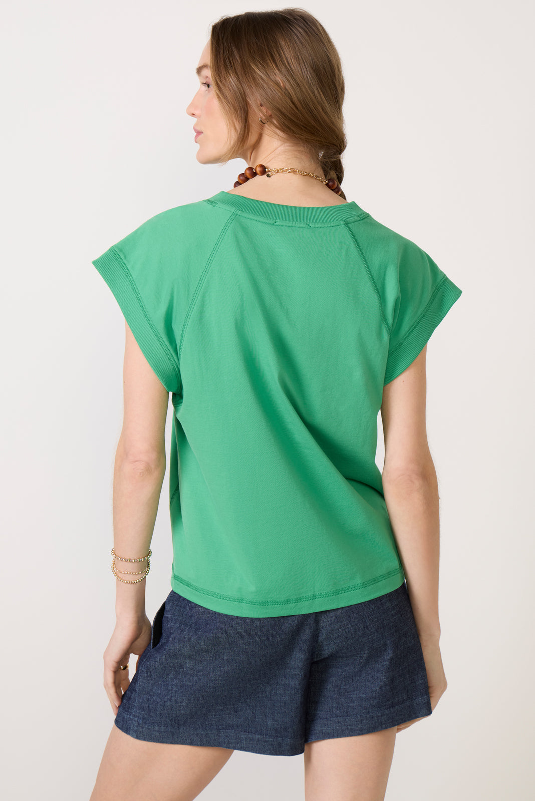 Nora V Neck Muscle Tee