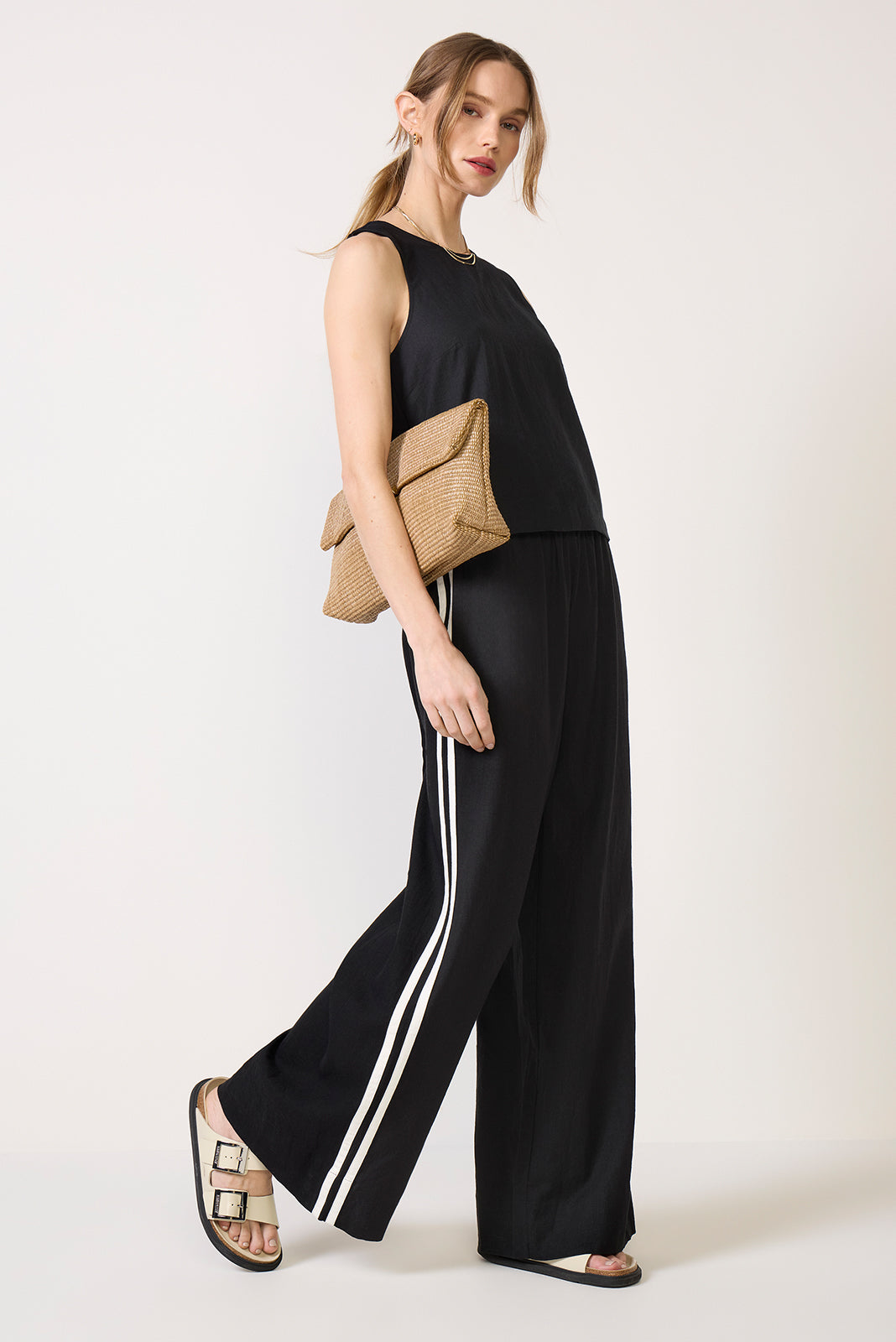 Leah Linen Track Pant
