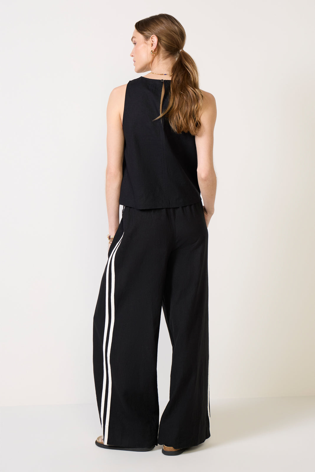 Leah Linen Track Pant