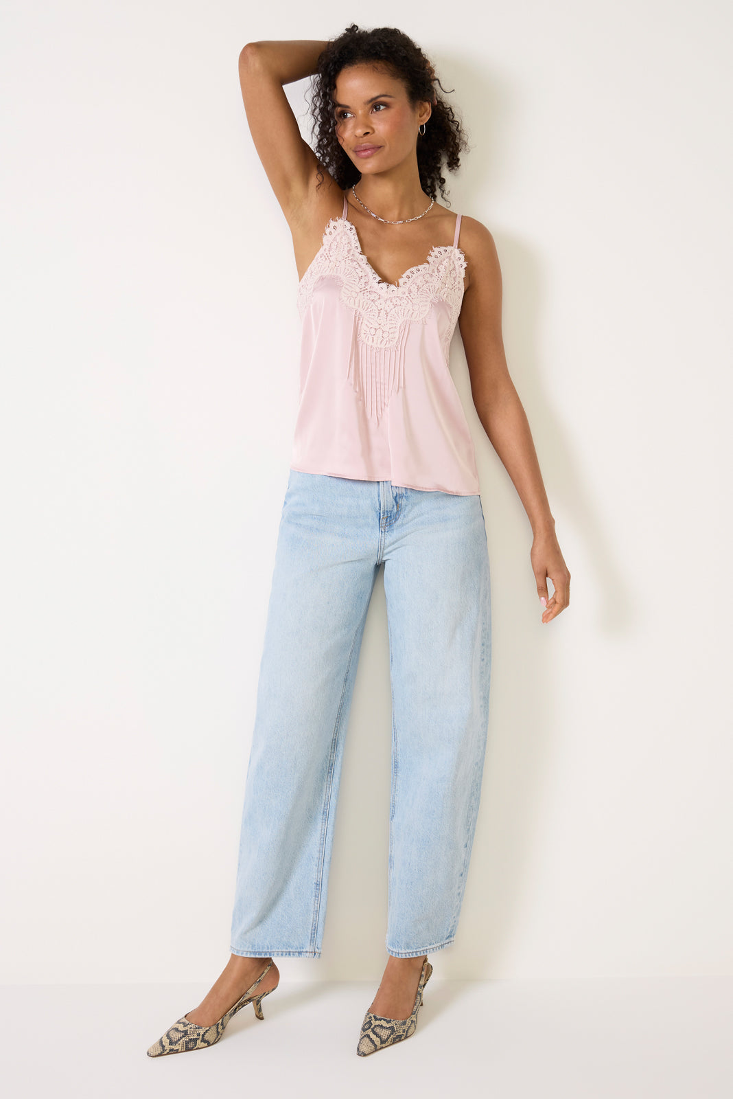 Juliette Lace Pintuck Cami