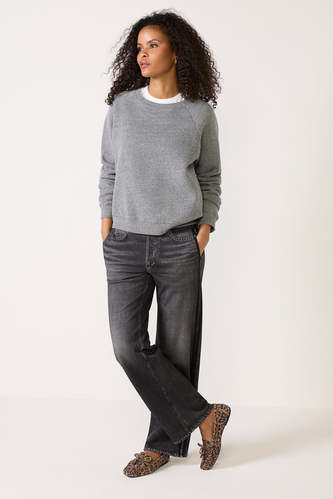 Miramar Terry Wide Leg Track Pant