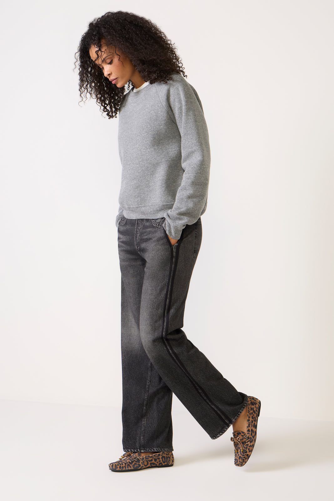 Miramar Terry Wide Leg Track Pant