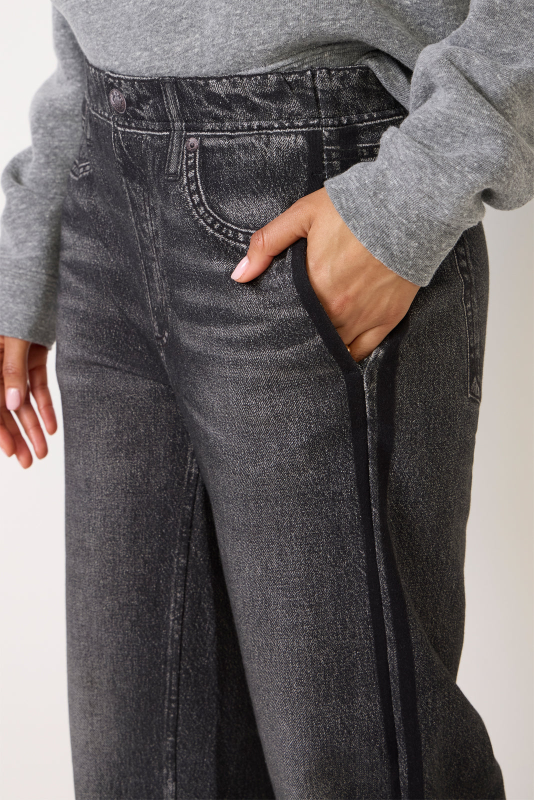 Miramar Terry Wide Leg Track Pant