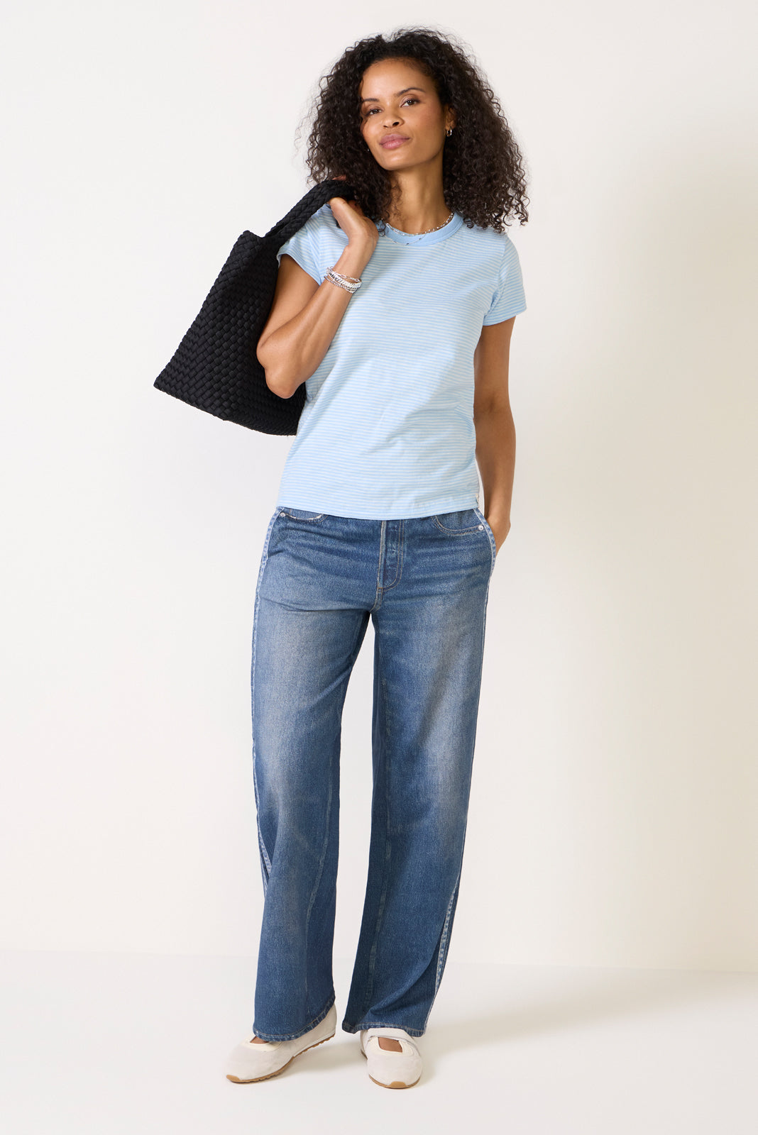 The Slub Stripe Tee