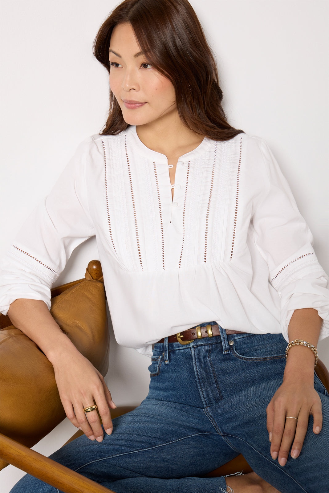 Jacqueline Lace Inset Blouse