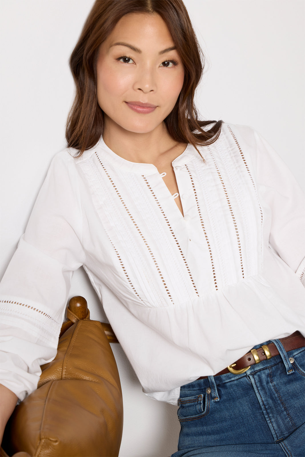 Jacqueline Lace Inset Blouse