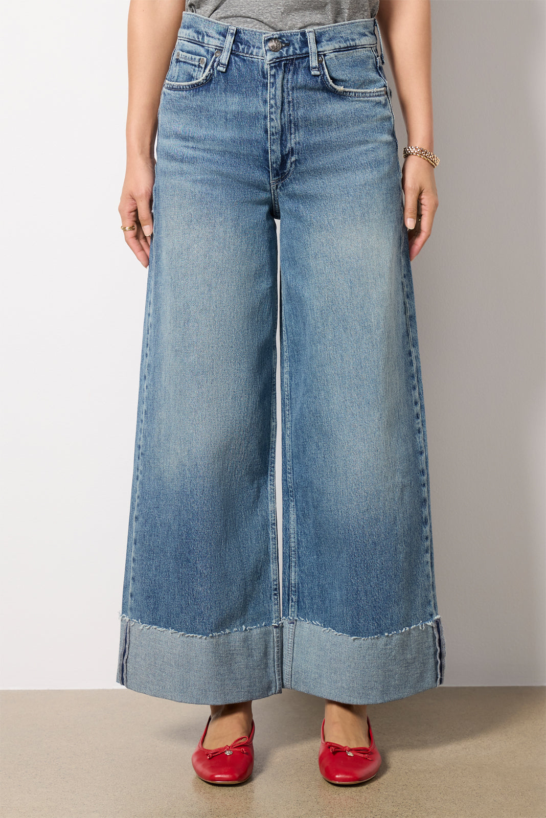 Sofie High-Rise Ankle Wide Leg with Cuff