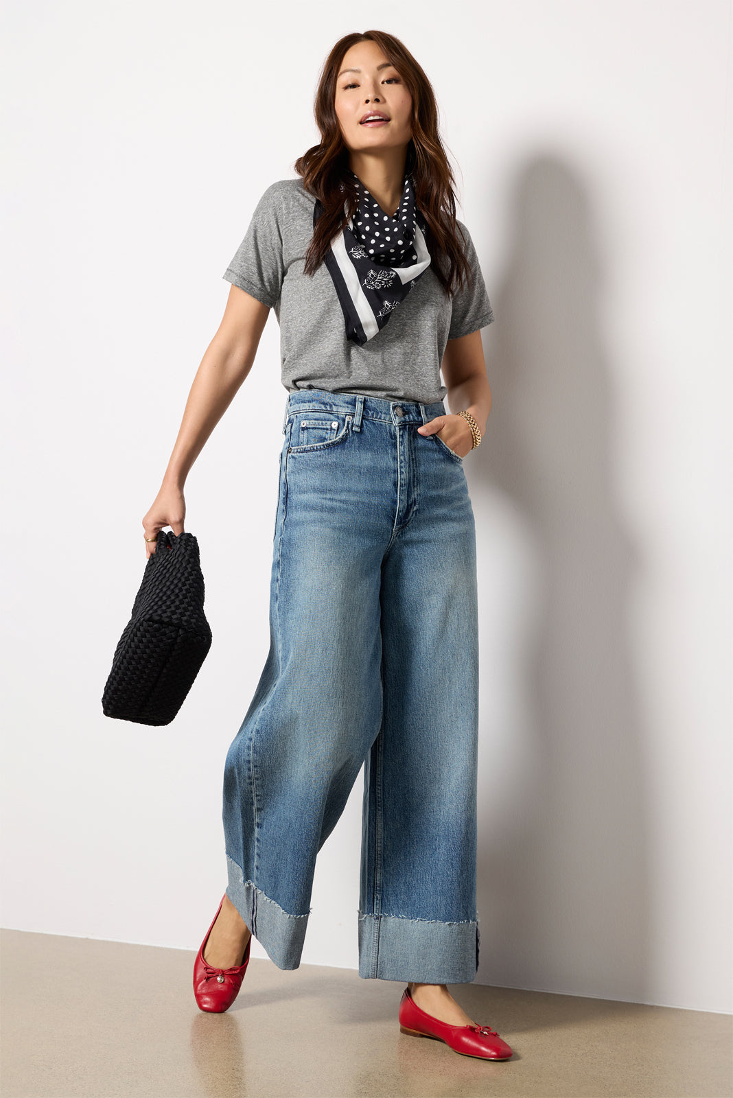 Sofie High-Rise Ankle Wide Leg with Cuff