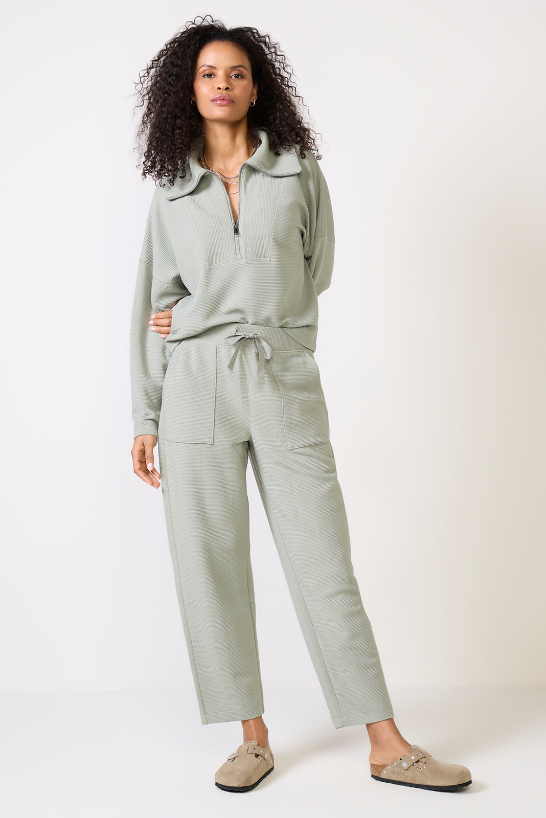 AirEssentials French Rib Half Zip Sweatshirt